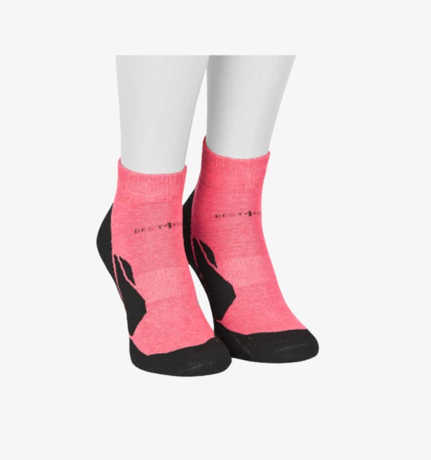 BestSilver sneaker sportsok neon - pink